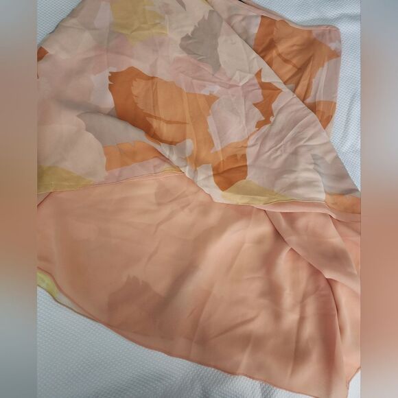 Ellen Tracy X Linda Allar silk skirt knee length lined side zip - Picture 7 of 8